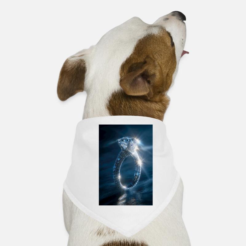 Diamantring-Glanz Hunde-Bandana