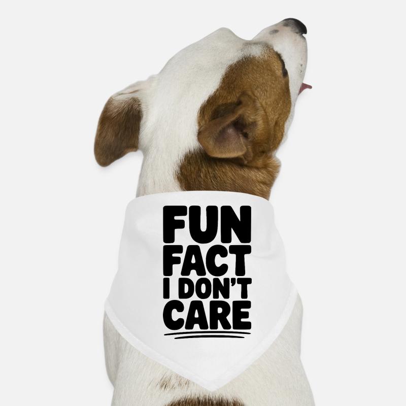 Fun Fact I Don't Care Dog Bandana