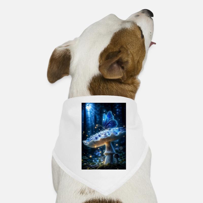 Papillon de la Forêt Bioluminescent Bandana pour chien