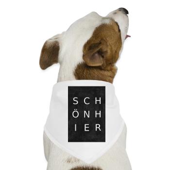 Schön hier - Hunde-Bandana - Weiß - Vorne