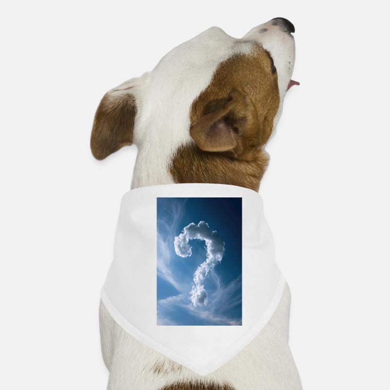 Wolken-Fragezeichen-Himmel Hunde-Bandana