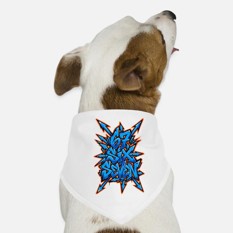 67 Six Seven Meme 6 7 Bandana pour chien