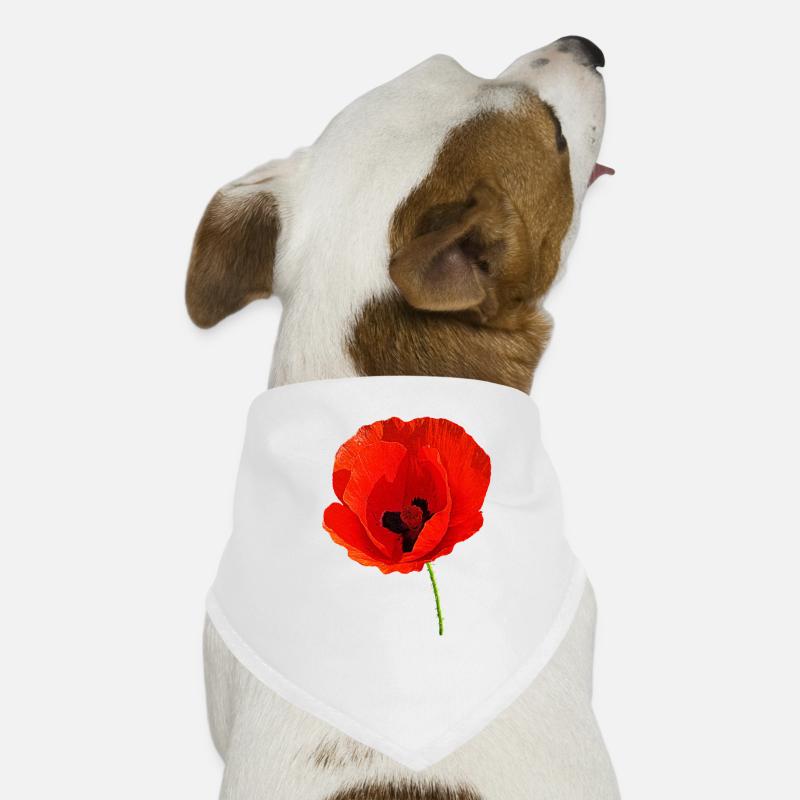 Corn poppy Dog Bandana