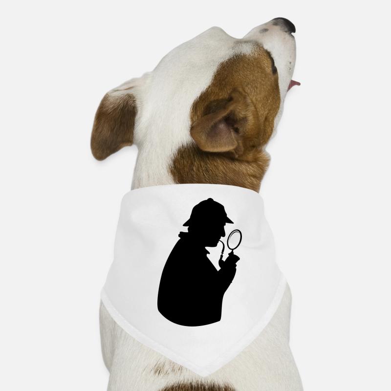 SHERLOCK - Bandana pour chien - blanc