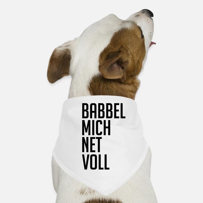 Babbel me net plein Bandana pour chien