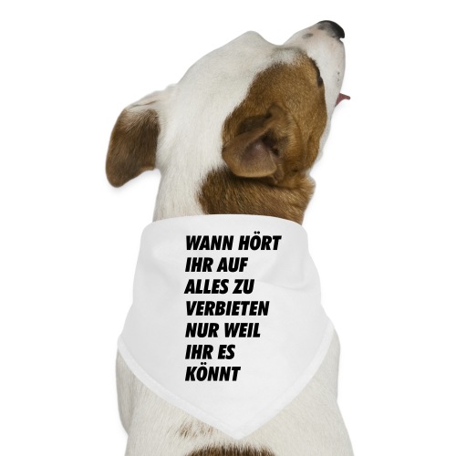 wanhoertihrauf - Hunde-Bandana