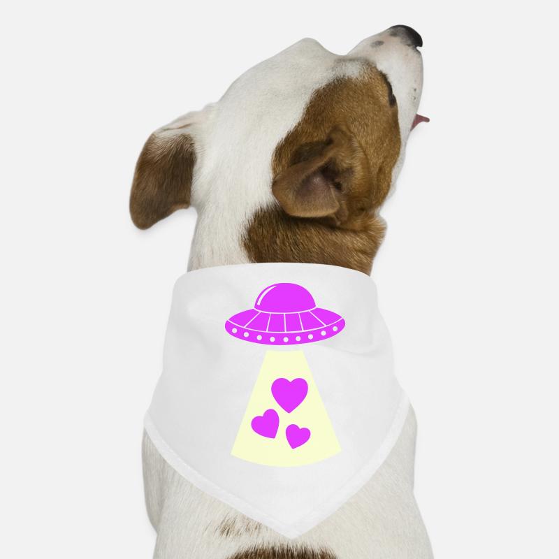ufo herz Hunde-Bandana