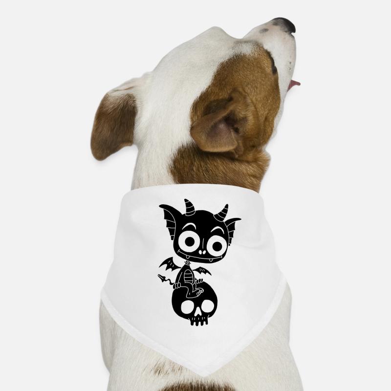 Kleiner schwarzer Dämon ruht Hunde-Bandana