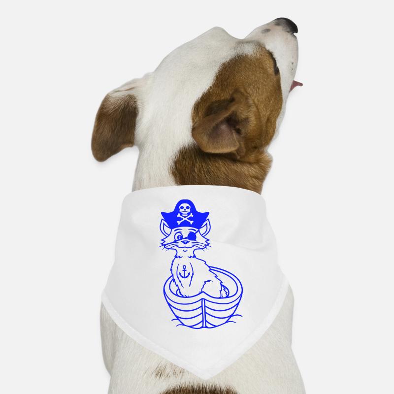 Pirate Cat Buccaneer Eye Patch Hat Bateau à rames Bandana pour chien