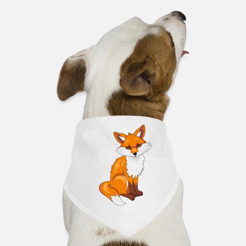 Assis mignon renard timide Bandana pour chien