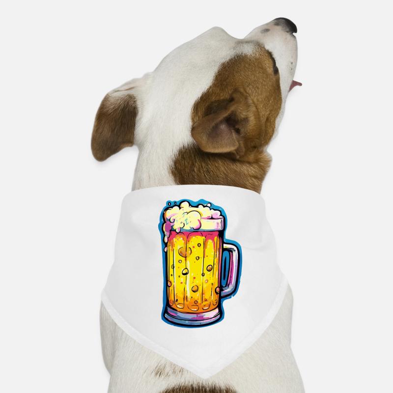 Bier Comic Bierglas Hunde-Bandana