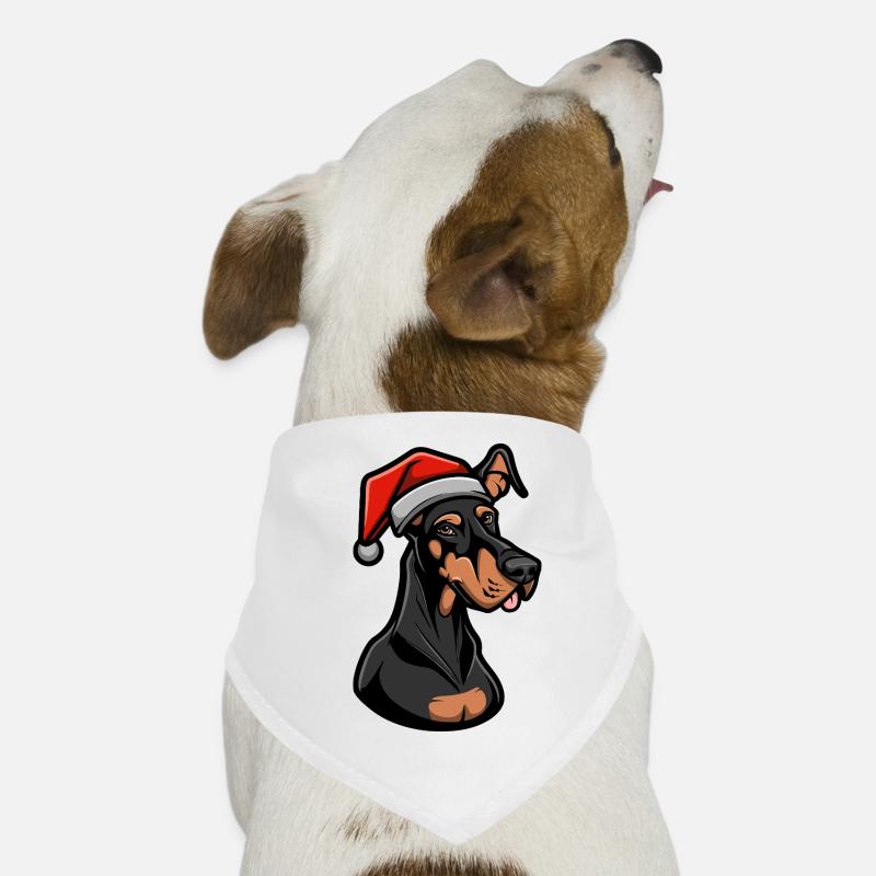 Doberman Chien Noël Bandana pour chien
