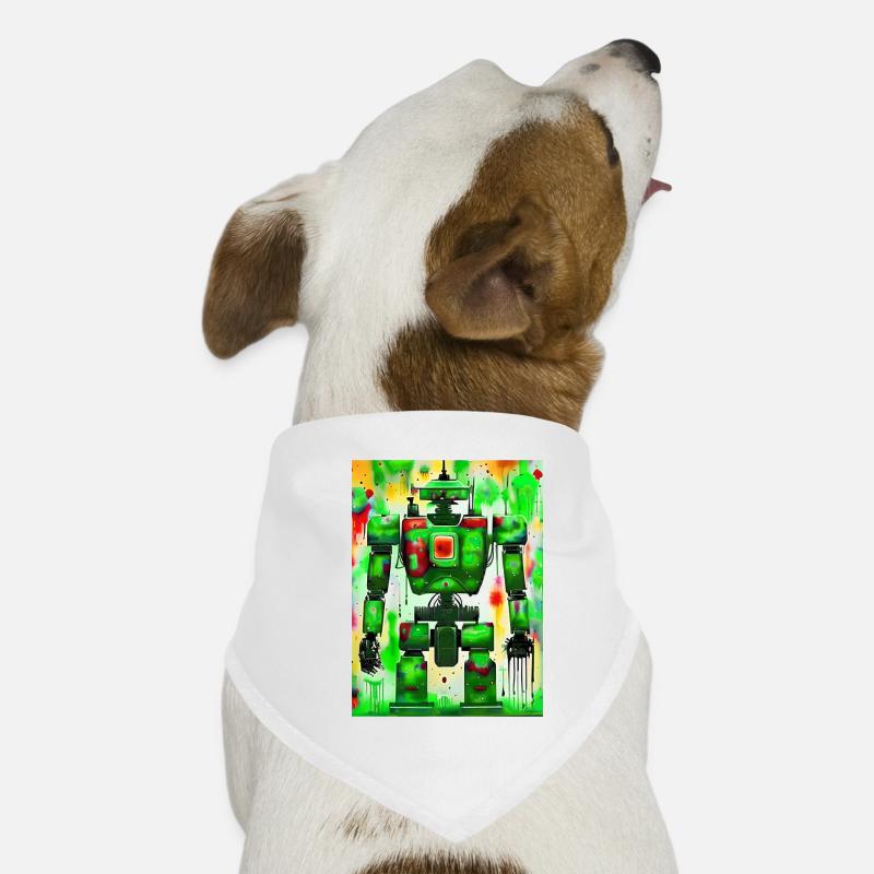 Artist Robot Painter Dog Bandana