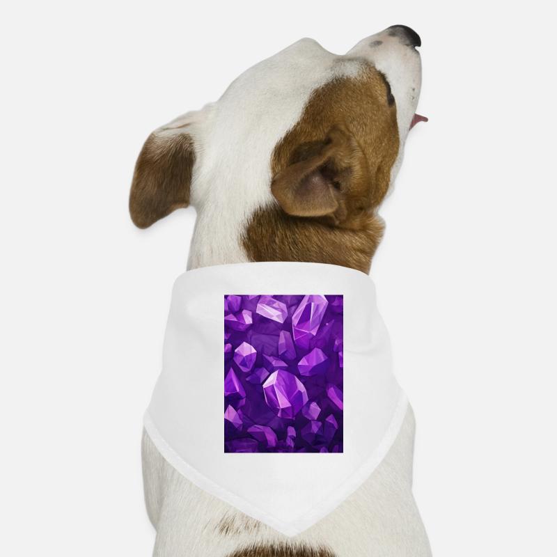 Amethyst Stein Muster Hunde-Bandana