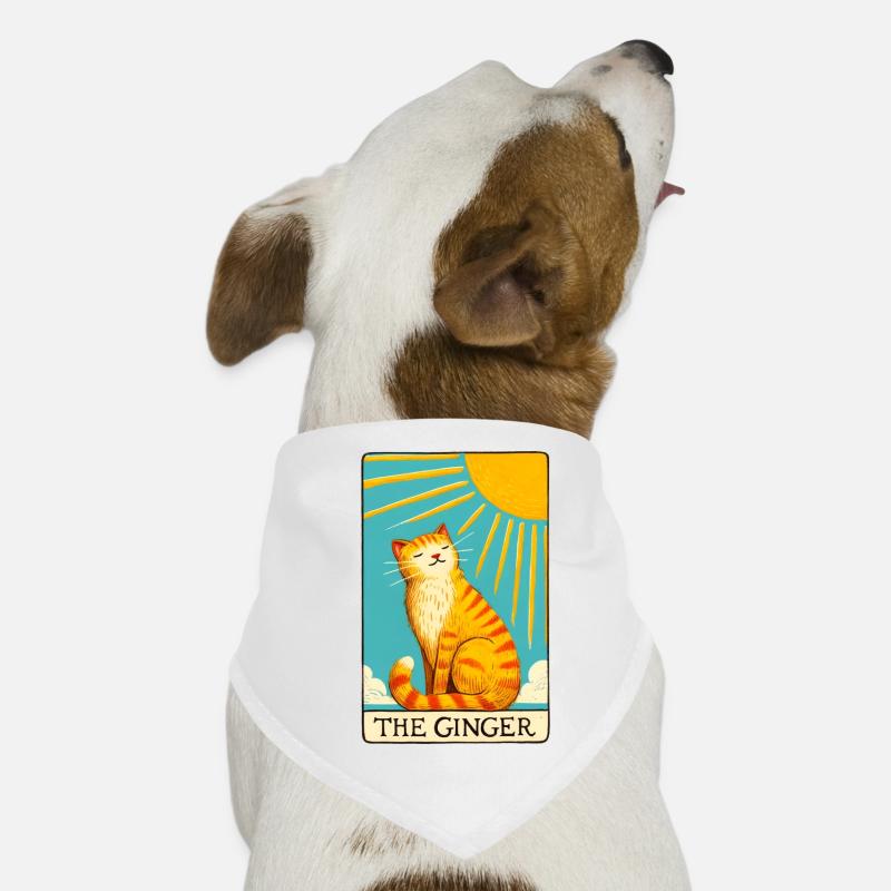 Tarot Le Chat Gingembre Bandana pour chien
