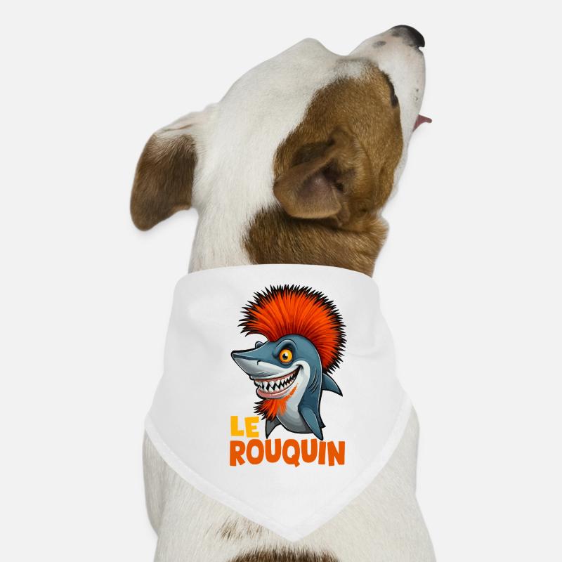 Der Rotschopf - Hunde-Bandana - Weiß
