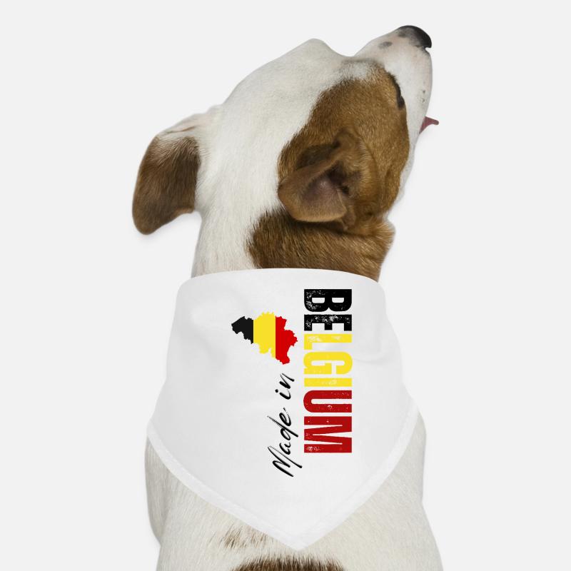 Made in Belgium, vertical design Dog Bandana