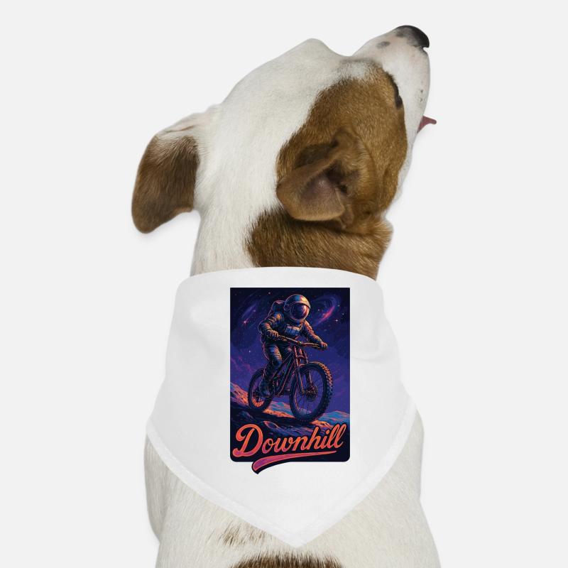 MTB Mountain Biking Downhill Astronaut Gift Dog Bandana
