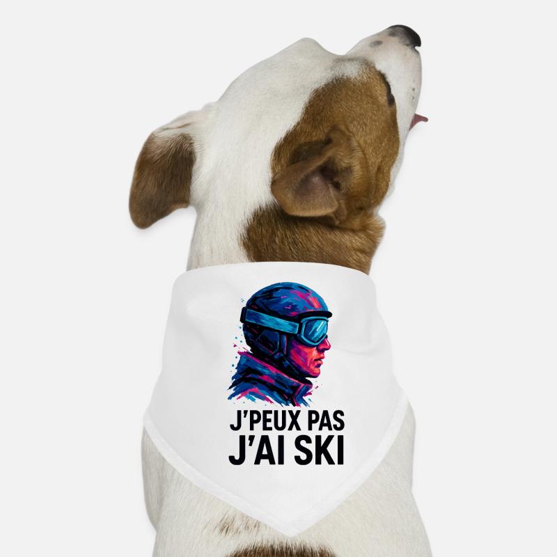 J'peux pas j'ai ski Bandana pour chien