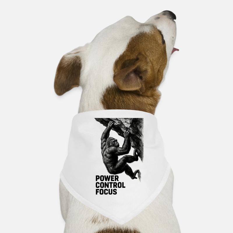 Bloc de Gorille : Conception de la concentration sur le contrôle de puissance Bandana pour chien