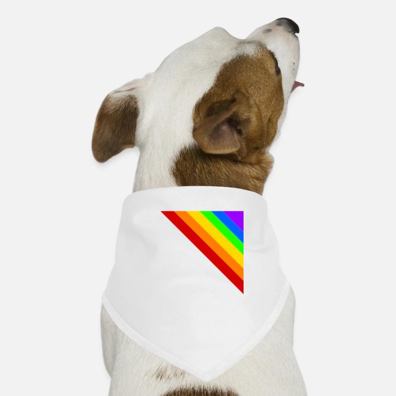 Corner colorful rainbow gift idea Dog Bandana