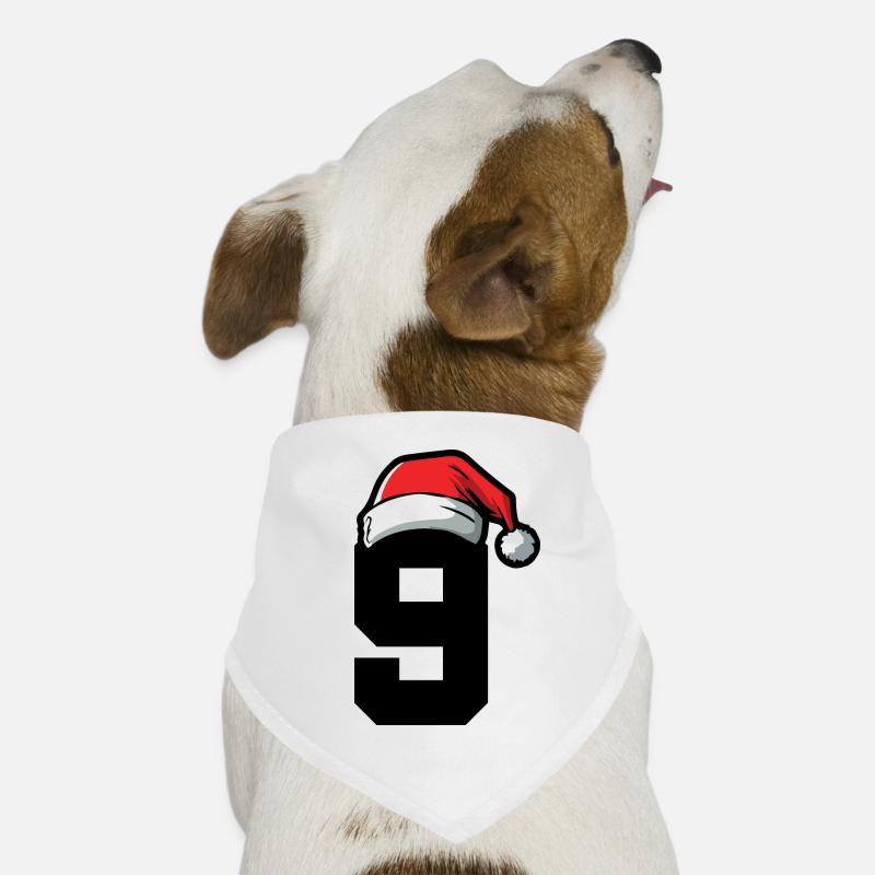 9 Numéro de Noël Bandana pour chien