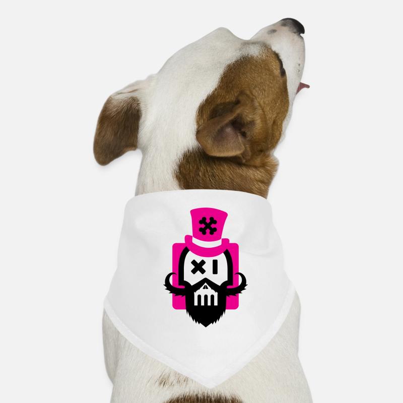 Bartschädel Magenta Hunde-Bandana