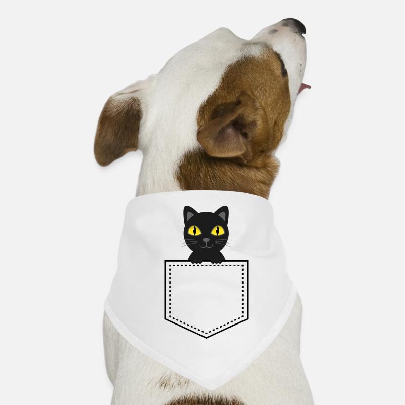 Taschentier schwarze Katze Hunde-Bandana