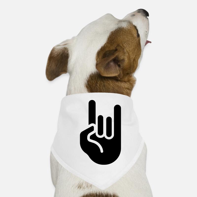 rock hand Bandana pour chien