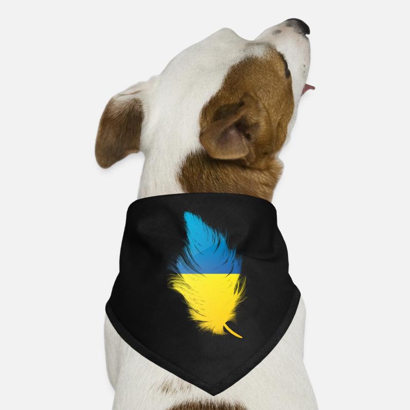 Feather Ukraine Dog Bandana