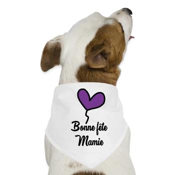 OMA. OMA. MUTTERTAG - Hunde-Bandana - Weiß - Vorne