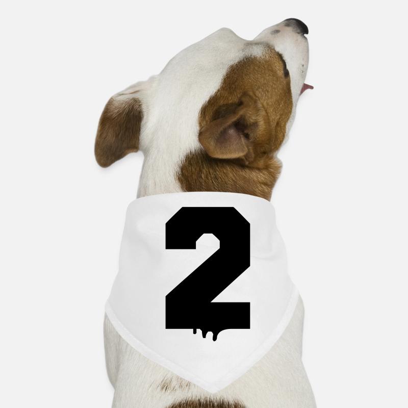 2 zahl Hunde-Bandana
