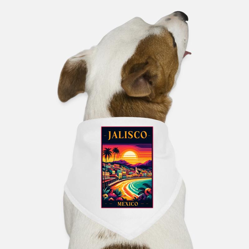 Jalisco Mexico sunset design Dog Bandana