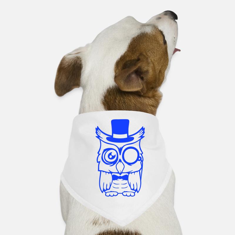 Sir Eule Zylinder Hut Monokel Brille reicher Herr Hunde-Bandana