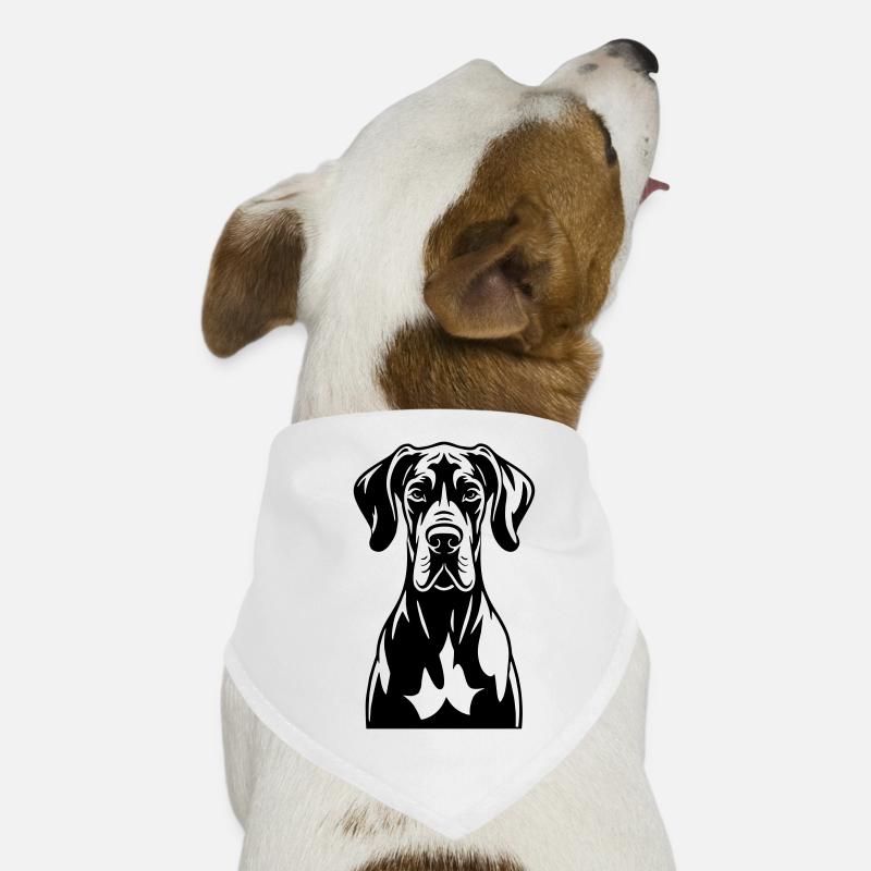 Dogue allemand frontal Bandana pour chien