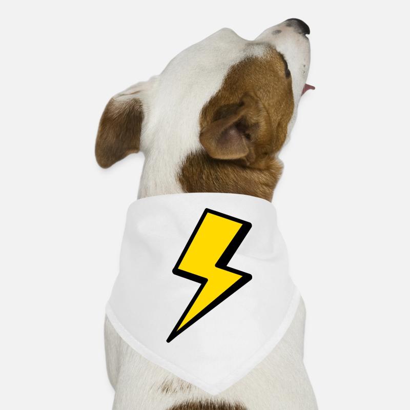 T-shirt à motifs éclair Bandana pour chien