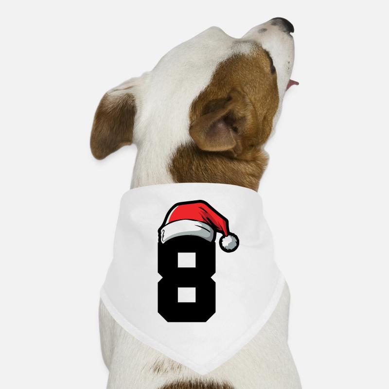 8 Numéro de Noël Bandana pour chien