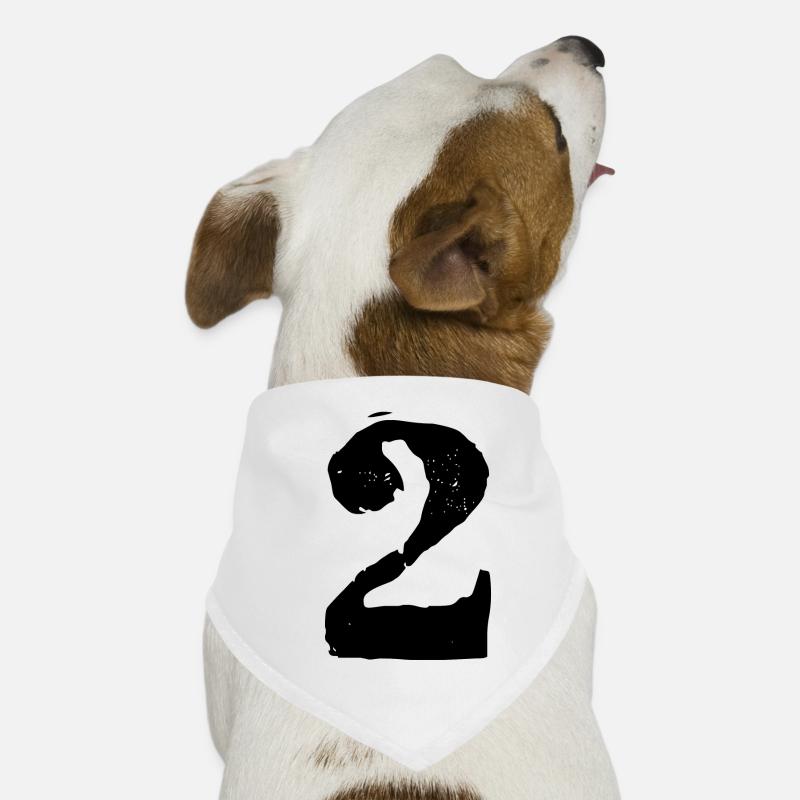 2 Zahl Trikot Hunde-Bandana
