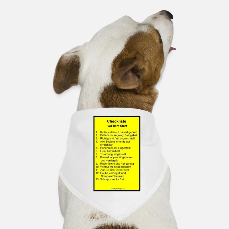Checklist Glider Dog Bandana