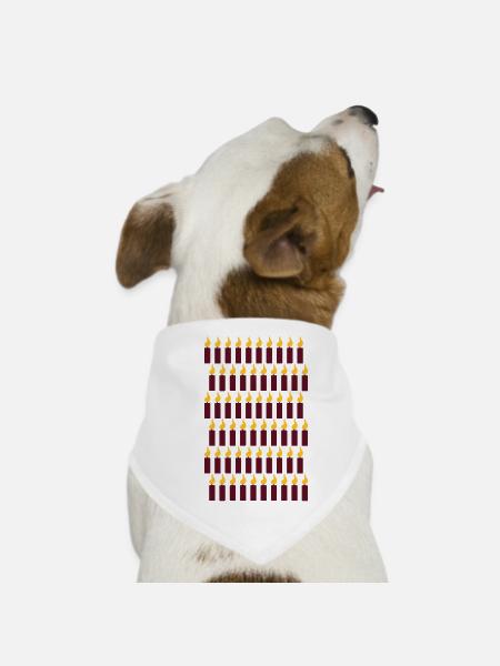 60. Geburtstag - Hunde-Bandana - Weiß - Vorne