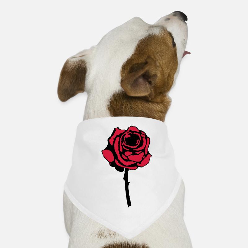 rose Bandana pour chien
