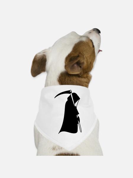 Der Tod - Hunde-Bandana - Weiß