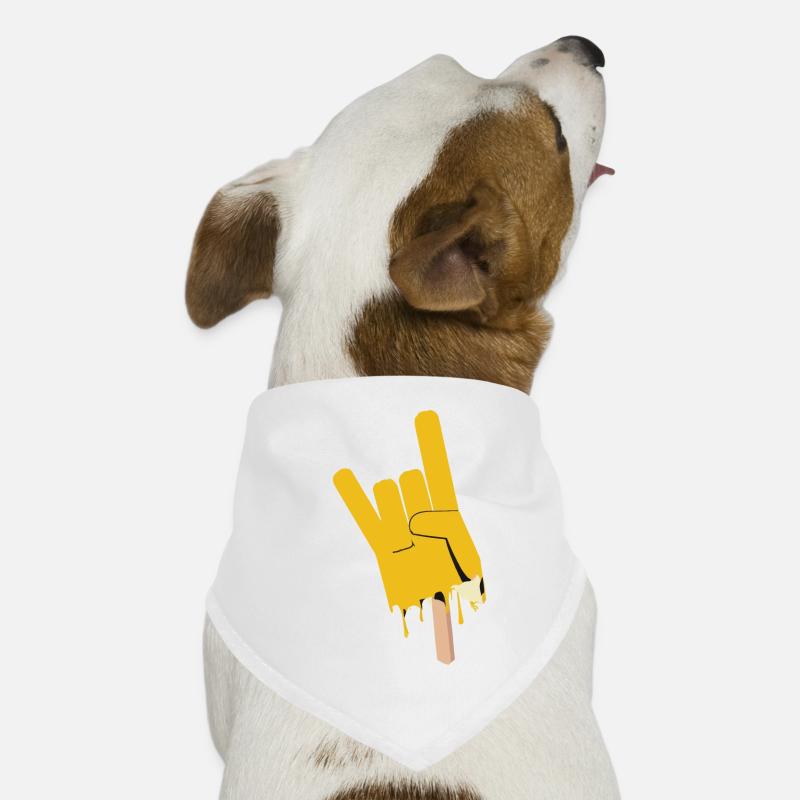 Rock Eis Mano cornuta Rock Symbol als Eis am Stiel Hunde-Bandana