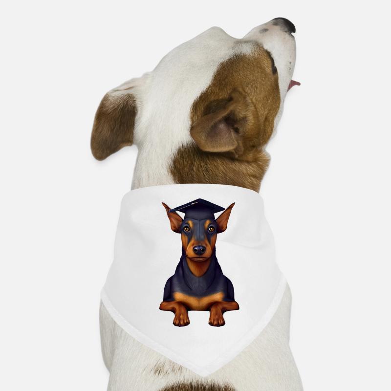 Bachelor Hunde Dobermann Studium Schulabschluss Hunde-Bandana