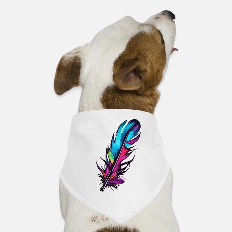 Feather / Quill / Bird Feather / Down Feather Dog Bandana