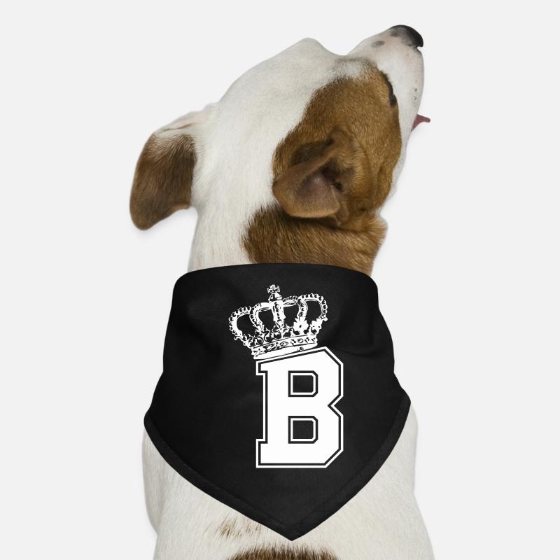 Lettre B King Bandana pour chien