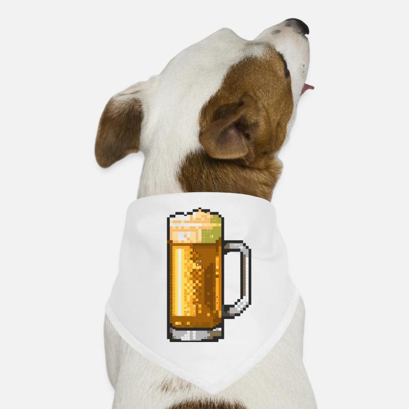 Beer Mug Pixel Art Dog Bandana