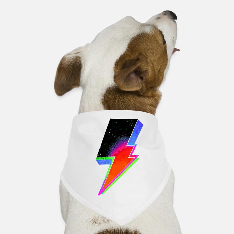 Electric Neon Thunder Dog Bandana