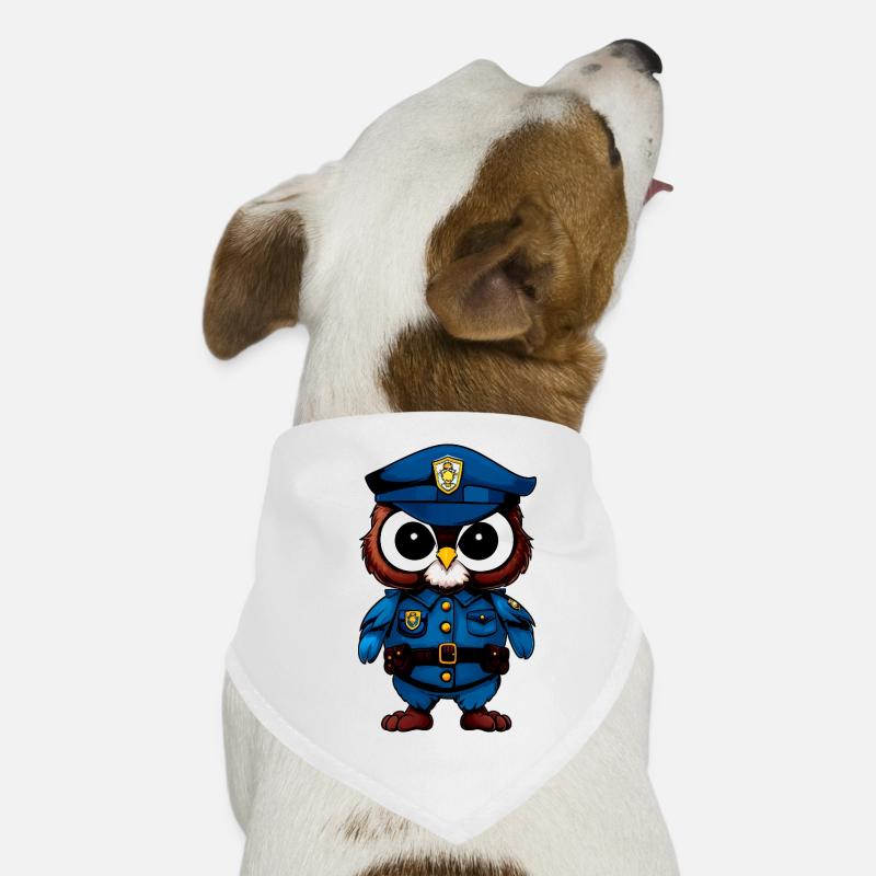 Eule Polizei Hunde-Bandana