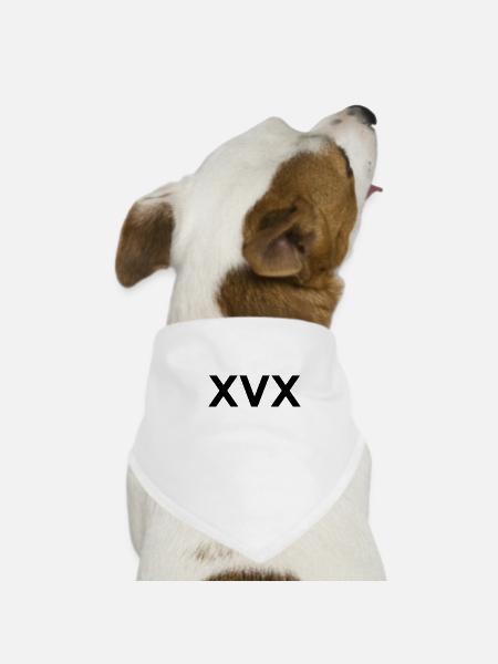 Straight Edge Vegan, anti-drug, punk - Dog Bandana - white - Front